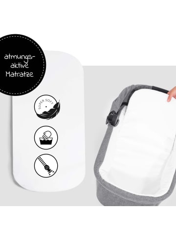 Hauck Babywanne für Buggy Colibri - Melange Gr in grau,schwarz