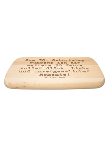 Mr. & Mrs. Panda Holzbrett Spruch 30. Geburtstag Glück mit Spruch in Transparent