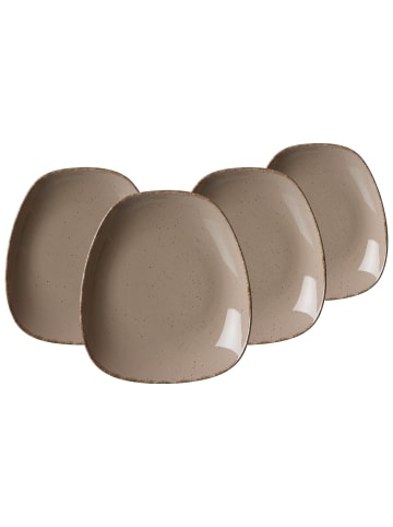 Ritzenhoff & Breker 4er Set Dessertteller Casa 22,5 x 20 cm in Grau