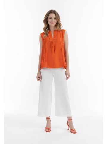 Albee Women Blusentop Mit Spitze in Orange