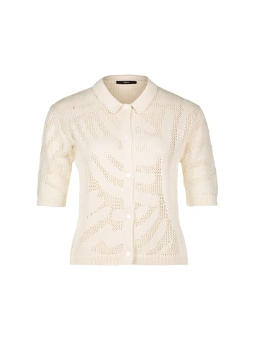 Zero  Strickjacke gehäckelt Knopfleiste in Eggnog