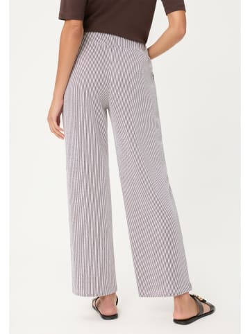 Olsen Hose Anna Wide in schoko weiß - 0001