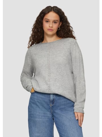QS Strickpullover langarm in Grau