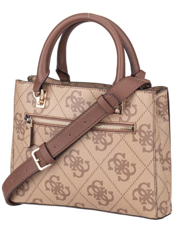 Guess Handtasche Noelle II Sml Multi Comp Stchl in Latte Logo/Brown