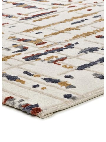 Atticgo Kurzflor-Teppich AMARA in creme/mehrfarbig