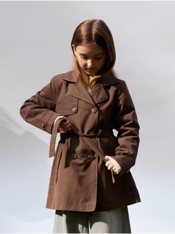 name it Trenchcoat NMFMADELIN in chocolate brown
