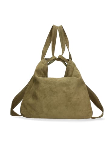 Chiara Ferretti Convertierbare Schultertasche zum Rucksack in DARK GREEN