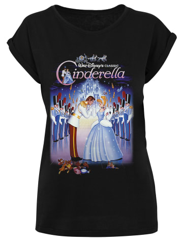 F4NT4STIC T-Shirt Disney Cinderella Aschenputtel Collage Poster in schwarz