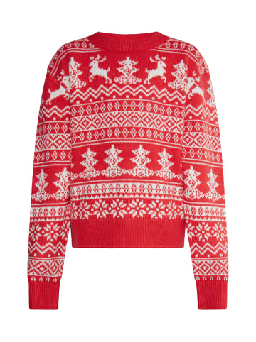 myMo KIDS Mädchen (Kids) Pullover in Rot Weiss