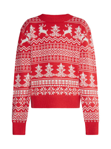 myMo KIDS Pullover in Rot Weiss