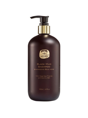 KEDMA Schwarzes Schlamm Shampoo - Fettige Kopfhaut, 500ml