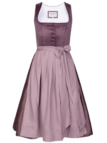 Edelnice Midi Dirndl Susi Samt Flieder in lila