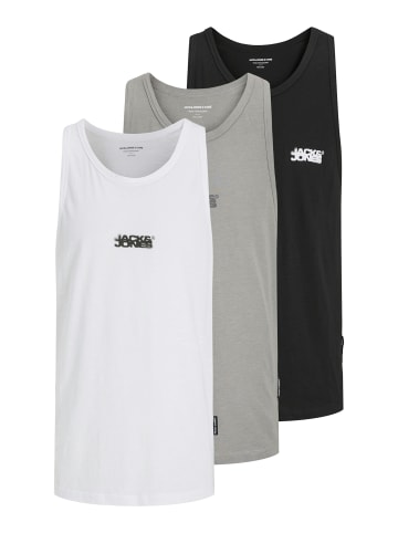 Jack & Jones Tanktop 'Sago' 3er Pack in grau