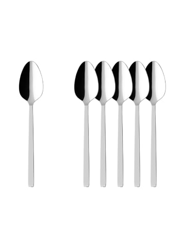 Villeroy & Boch 6er Set Tafellöffel La Classica in Silber 210 mm in silber