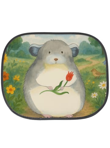 Mr. & Mrs. Panda Sonnenschutz für Auto Chinchilla Blume Design o... in Weiß