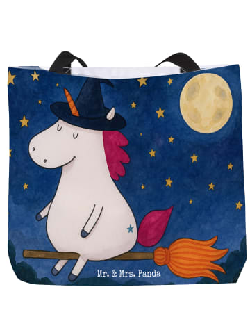 Mr. & Mrs. Panda Tasche Einhorn Hexe Design ohne Spruch in Weiß