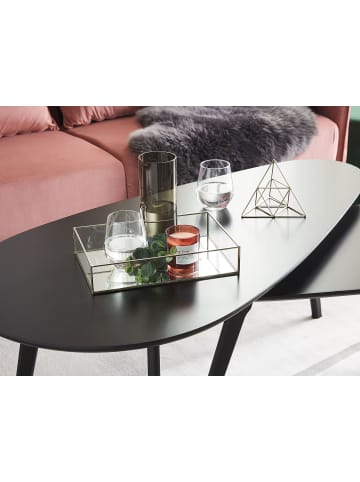 Beliani Tablett GRENOBLE in Silber - (W) 30 x (H) 6 x (L) 20 cm