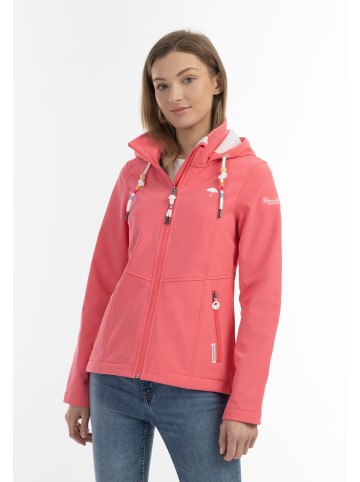 Schmuddelwedda Softshelljacke in Korallenpink-280