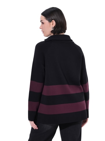 Ulla Popken Pullover in dunkel weinrot