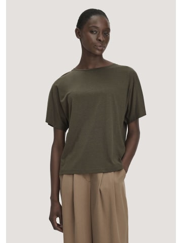 Hessnatur Hessnatur T-Shirt Oversize aus TENCEL™ Lyocell und Bio-Baumwolle in vintage oliv