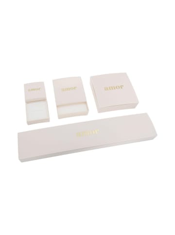 Amor Ohrstecker Silber 925, gelbvergoldet in Pink