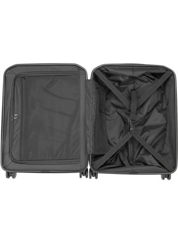 Piquadro Koffer & Trolley PQ Light Cabin Spinner 4426 with Front Pocket in Nero Opaco