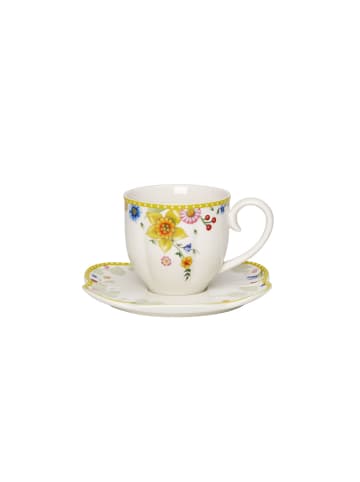 Villeroy & Boch Kaffeetasse mit Untertasse Spring Awakening 230 ml in bunt