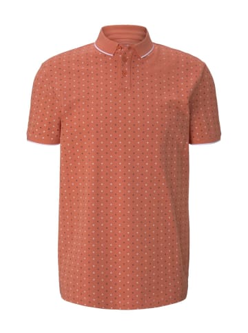 TOM TAILOR Denim Poloshirt DOT in Orange