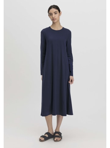 Hessnatur Langarm Nachthemd Slim in dunkelblau