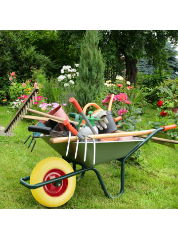 relaxdays 4x Schubkarrenrad "4.80 4.00-8" in Schwarz