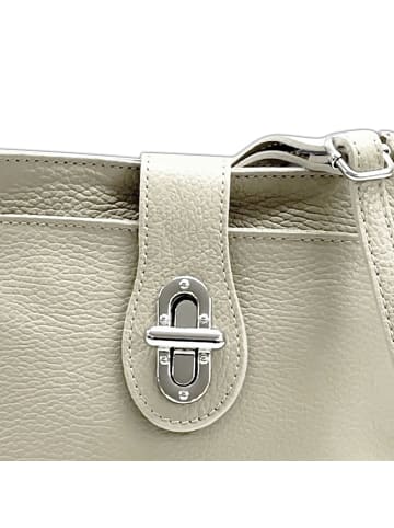 Florence Umhängetasche Leder beige ca. 22cm