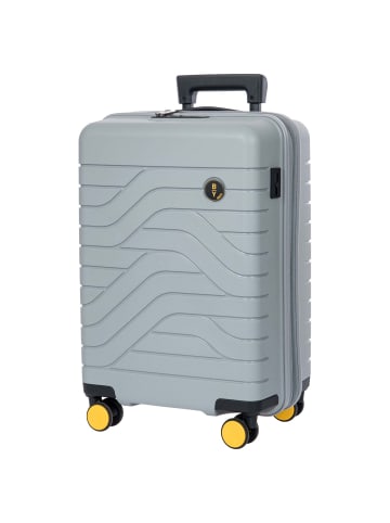 BRIC`s BY Ulisse - 4-Rollen-Kabinentrolley 55 cm erw. (grau) in grau