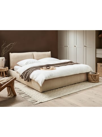 Beliani Doppelbett VINAY in Beige - (W) 196 x (H) 90 x (L) 233 cm
