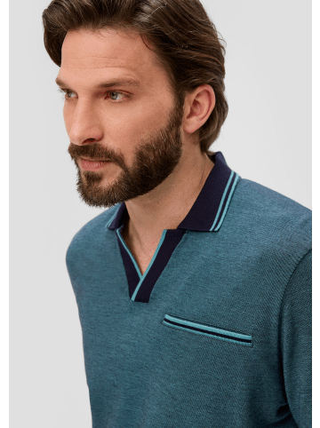 s.Oliver Polo-Shirt kurzarm in Blau