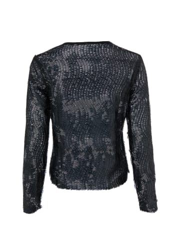 SAMSOE & SAMSOE Paillettenshirt Saruby in schwarz