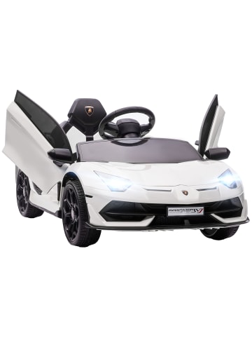 HOMCOM LAMBORGHINI Kinder Elektroauto3-5 Jahre Weiß