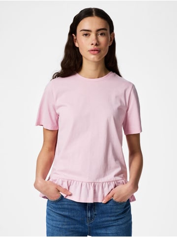 Pieces T-Shirt in Roseate Spoonbill