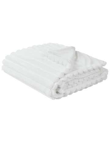 Beliani Tagesdecke RAKYA in Weiß - (W) 150 x (H) 1 x (L) 200 cm