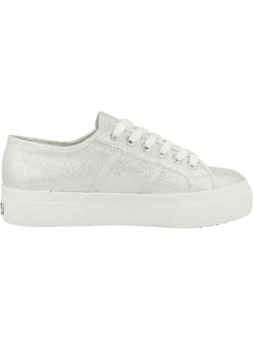 Superga Sneaker low 2740 Platform Lame in silber