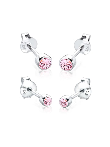 Elli Ohrringe 925 Sterling Silber in Pink