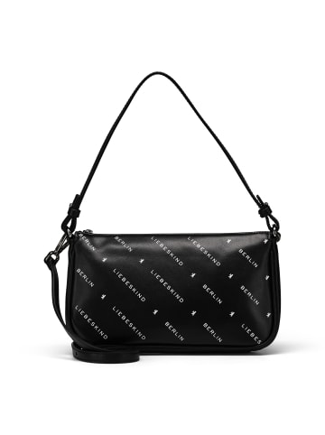 LIEBESKIND BERLIN Monogram Schultertasche Leder 23.5 cm in black
