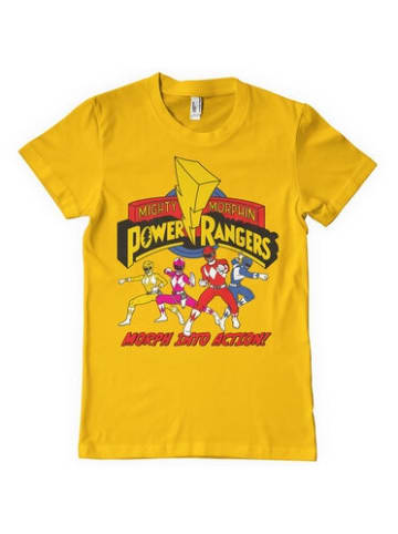 Power Rangers T-Shirt "Morph Into Action T-Shirt" in Gold
