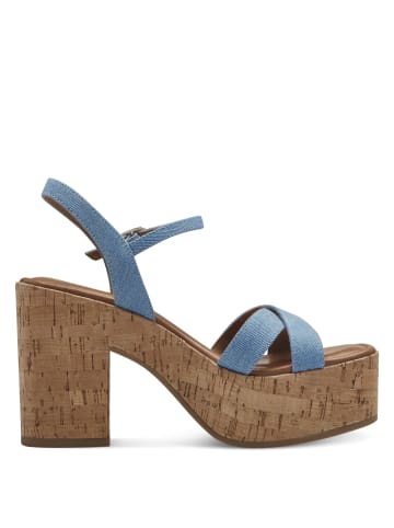 Tamaris Plateau Sandaletten in Blau