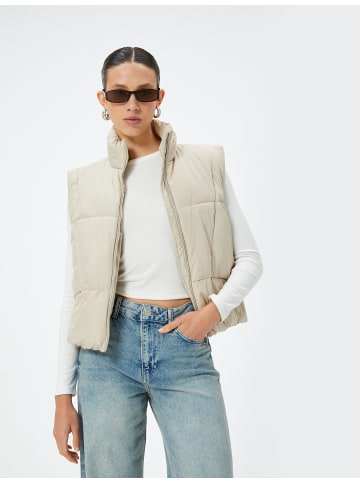 KOTON Weste Anorak in Stein