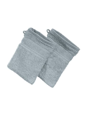 Erwin Müller Frottier Waschhandschuh 2er-Pack Karlsruhe in hellgrau