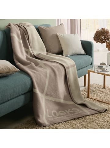 LOOKS by Wolfgang Joop Jacquard, Baumwollmischung Wohndecke in beige