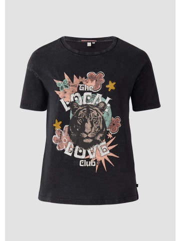 QS T-Shirt in 99D0_schwarz