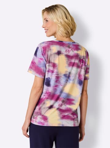 WITT WEIDEN Funktions-Shirt in bleu-erika-gemustert