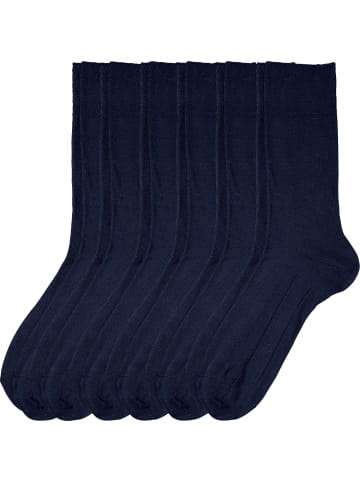 Erwin Müller Baumwolle Unisex-Socken 6 Paar in marine