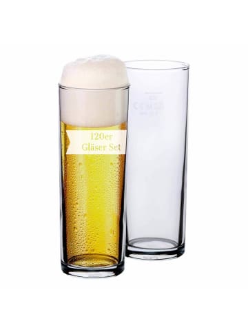VAN WELL 120er Set Willi Becher geeicht 0,5 l in transparent